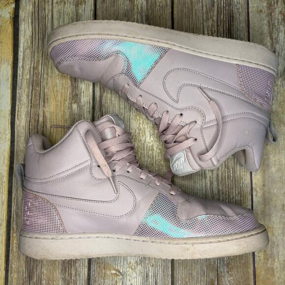 Nike Court Borough Mid SE Style 916793 601 Lavender Iridescent Womens Sz 11 - Picture 4 of 8